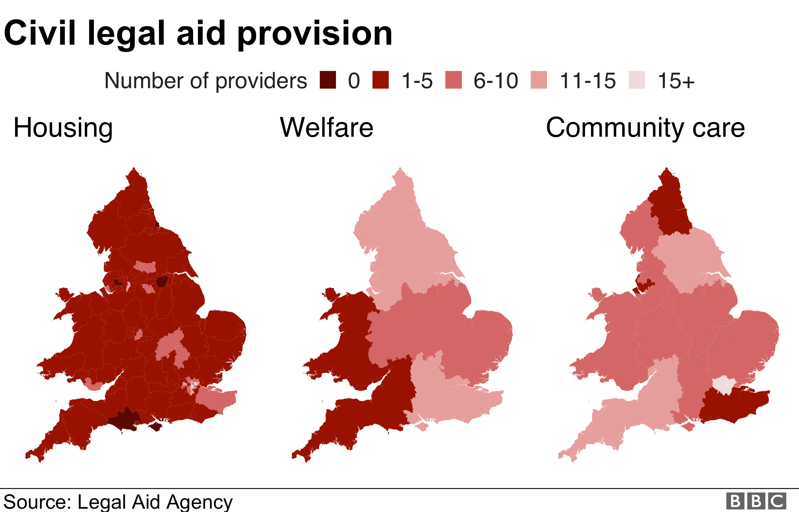 Civil legal aid provision in England and Wales